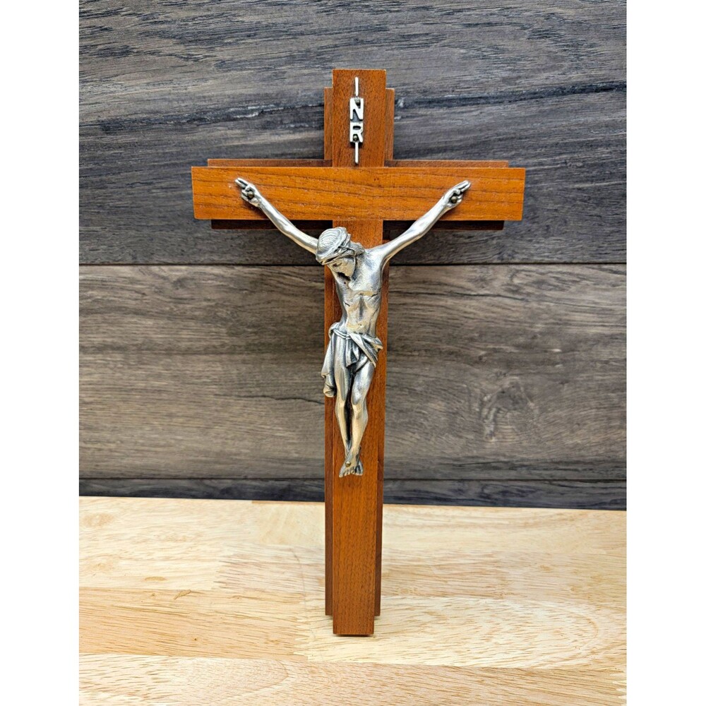 Vintage Sick Call Wood Crucifix Cross